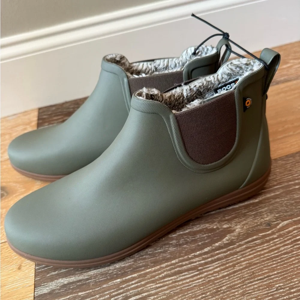 Bogs Sweetpea II Women's Plush Waterproof Chelsea Rain Boots NWT - Picture 5 of 12